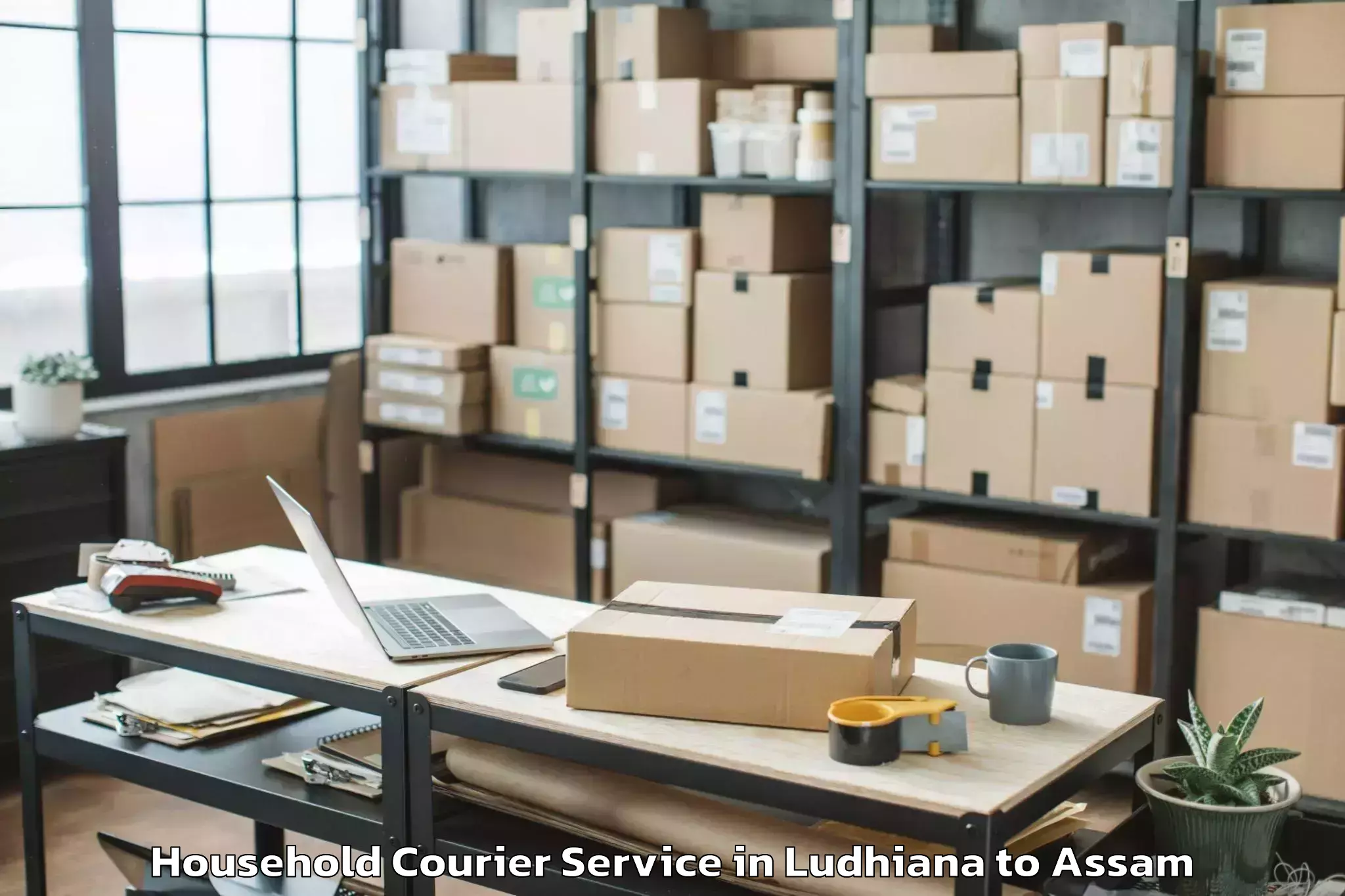 Trusted Ludhiana to Basugaon Household Courier